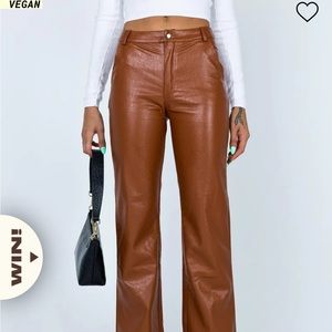 Princess Polly leather pants